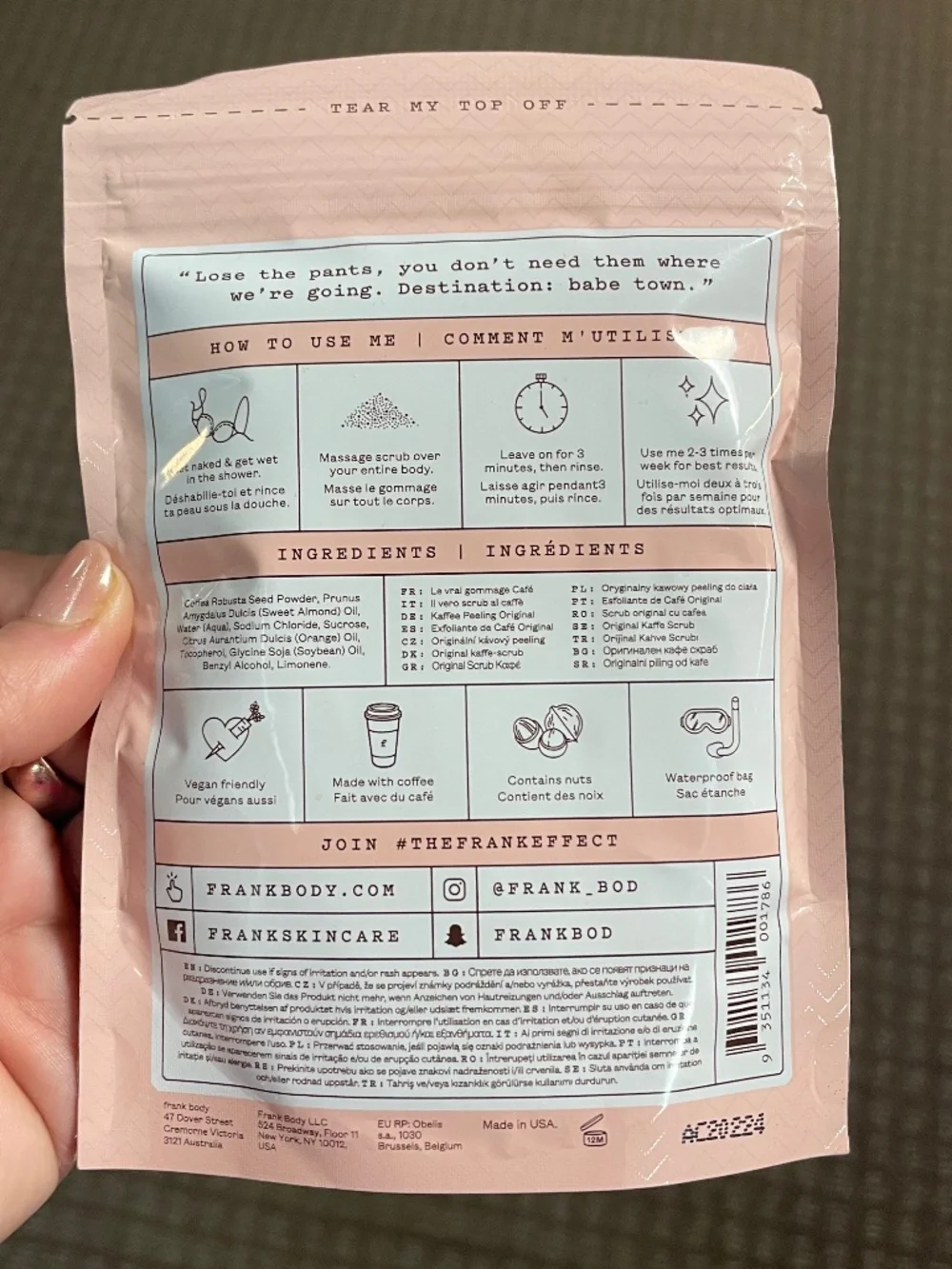 Frank Body original coffee